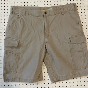 Carhartt Mens Relaxed Fit Cargo Shorts Tan Khaki Cotton Blend 103542 Size 40‎